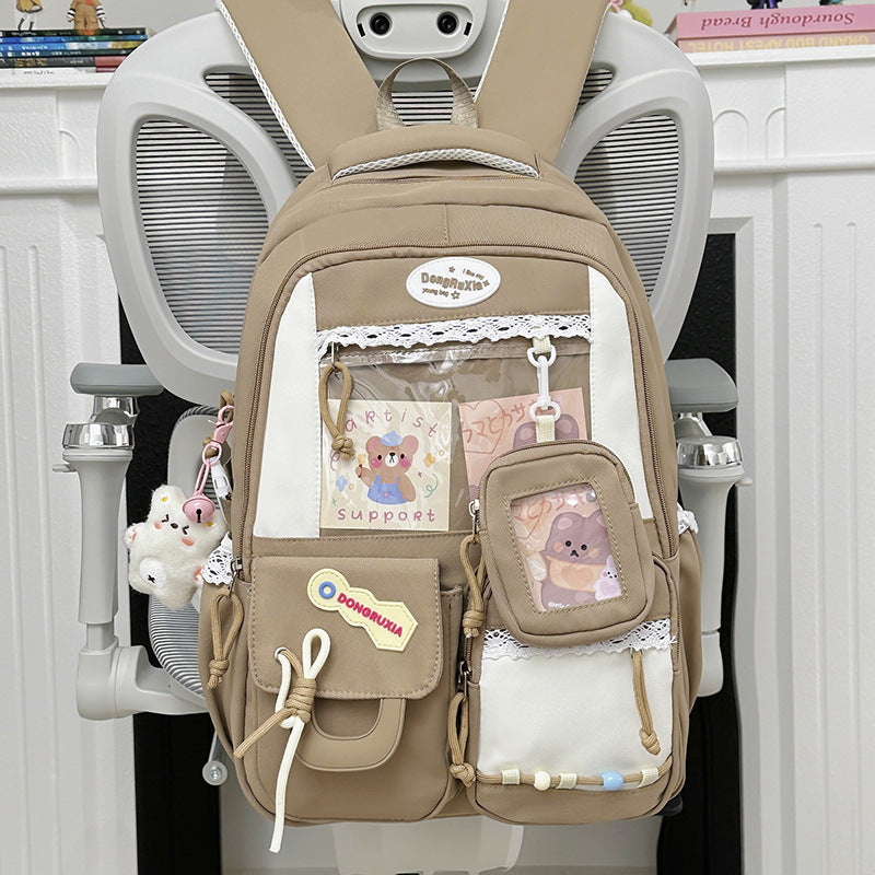Playful Multi-Pocket Backpack Bowlift