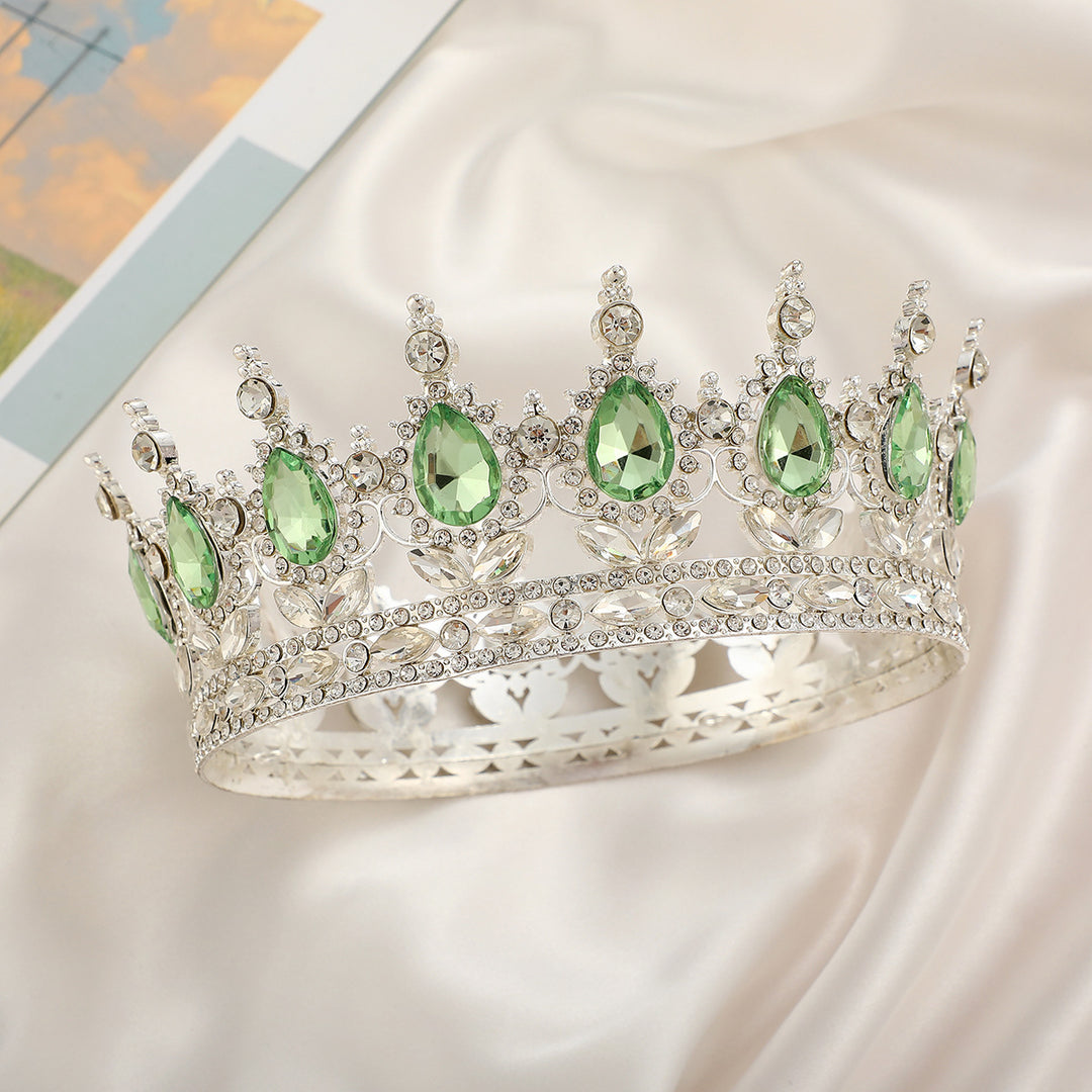 Ladies Luxurious Festive Crown with Shining Gemstones Bowlift