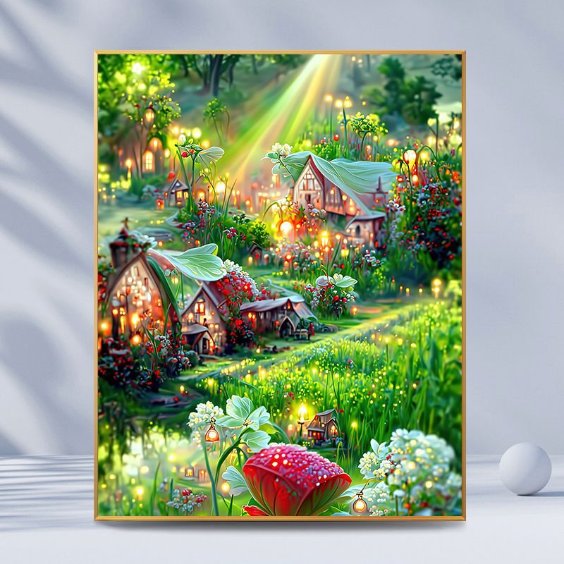 Enchanted Garden Landscape Art Print Bowlift