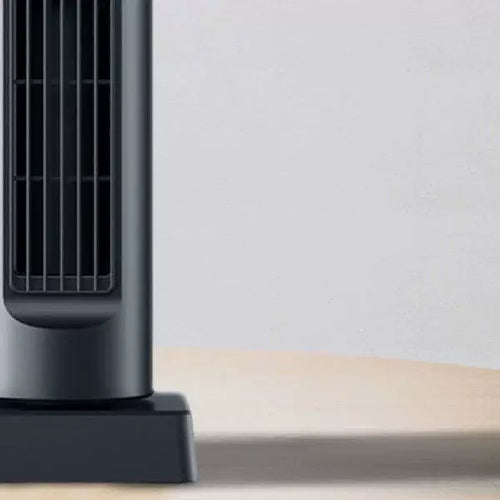 Unisex one size slim oscillating tower fan with adjustable directional slats whisper-quiet DC motor Bowlift
