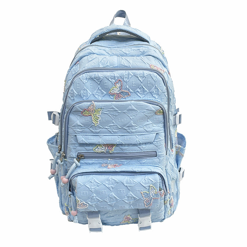 Backpack with Delicate Butterfly Design Bowlift