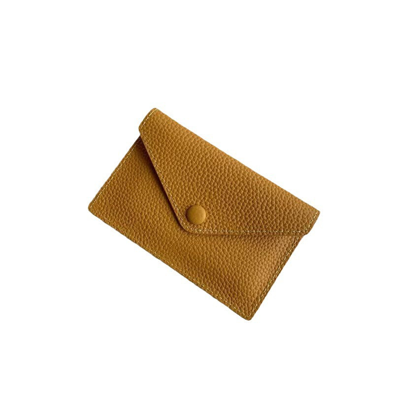 Textured Leather Card Holder Bowlift