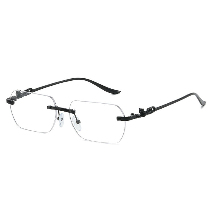 Ladies elegant half-rim glasses with decorative details Bowlift