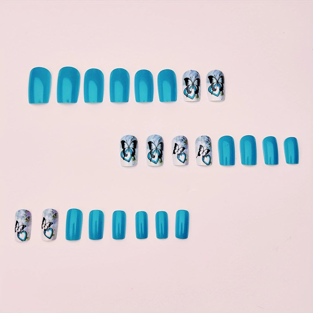 Artistic Butterfly-Themed Nail Art Bowlift