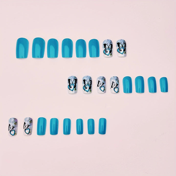 Artistic Butterfly-Themed Nail Art Bowlift