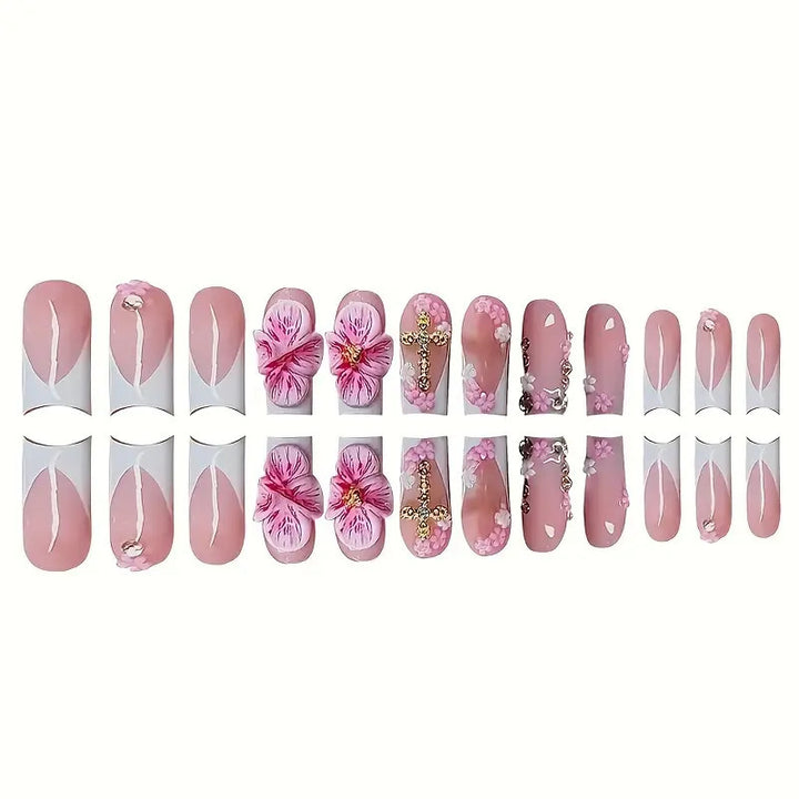 Artistic Floral Nail Art Extensions Bowlift 1787913849