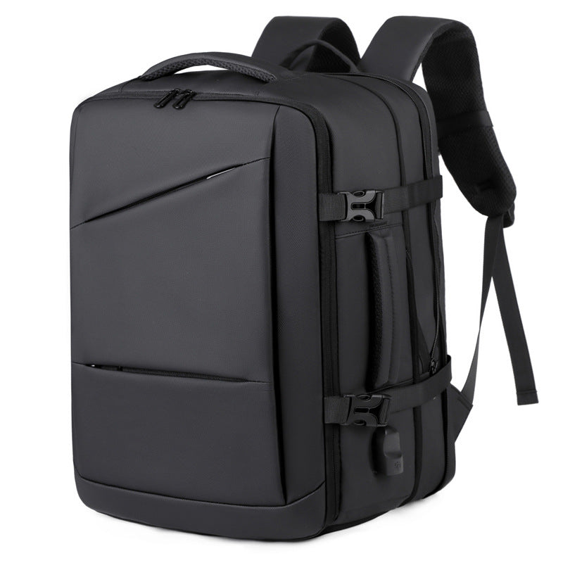 Functional Business Backpack with Expandable Storage and Ergonomic Straps Bowlift