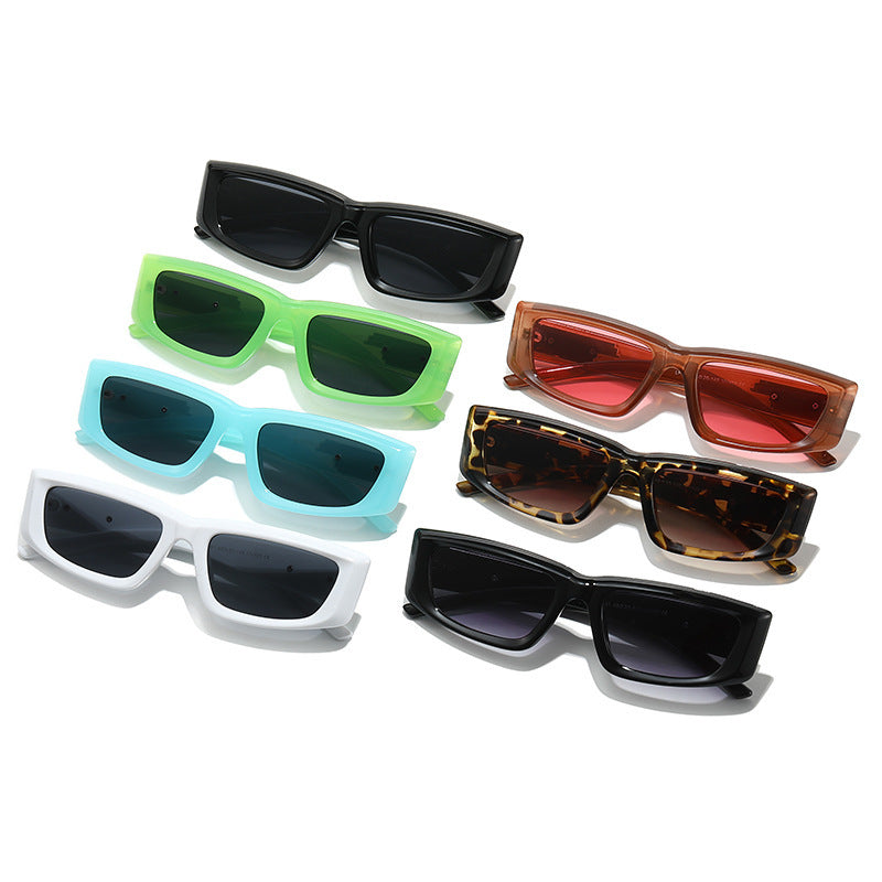 Retro-Inspired Fashion Square Sunglasses Bowlift