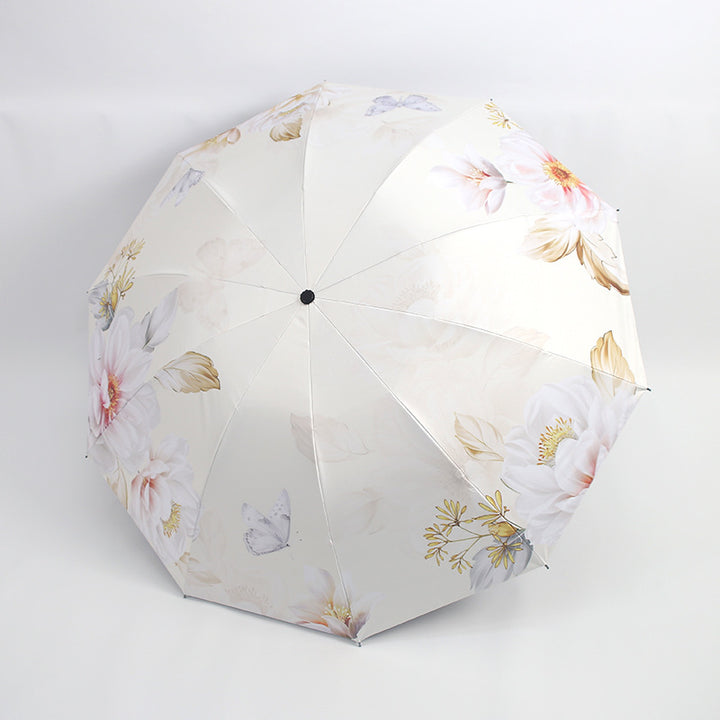 Women's umbrella with floral patterns and UV protection Bowlift