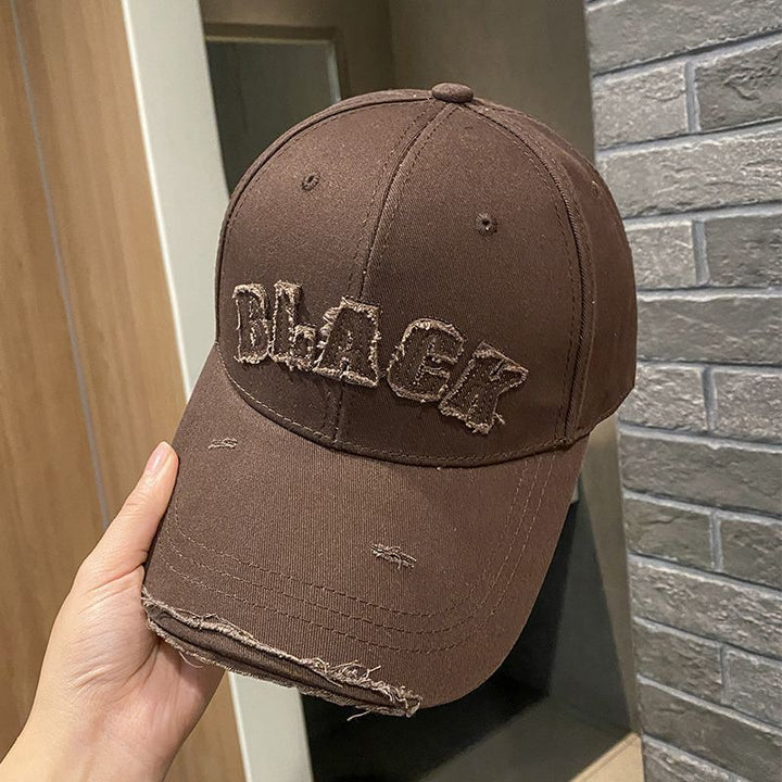 Women's Distressed Cotton Cap Bowlift