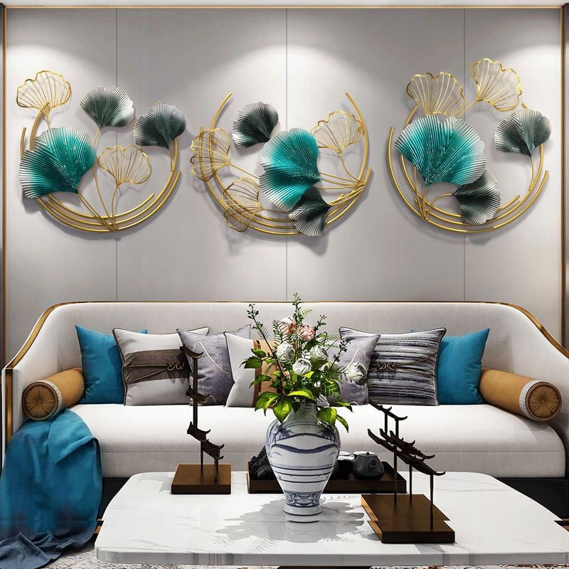 Elegant Botanical Metal Wall Art Bowlift