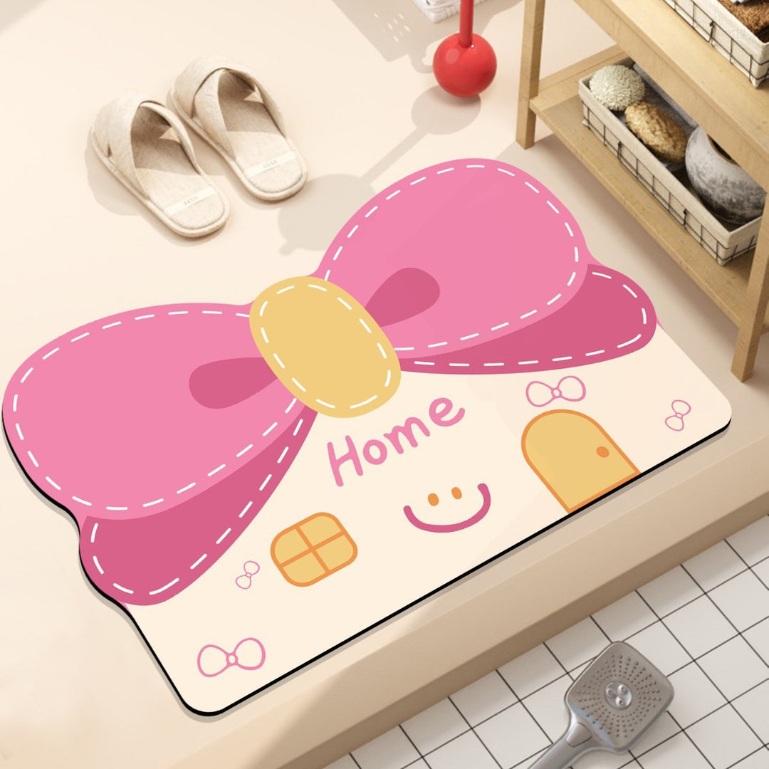 Playful Hamburger-Themed Bath Mat Bowlift