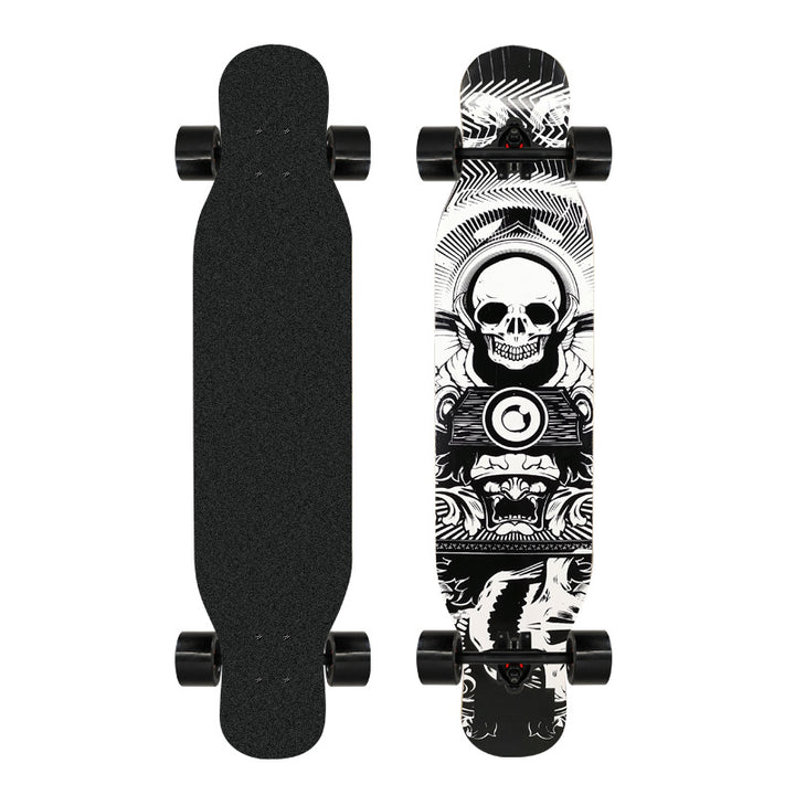 Artistic Lion-Emblazoned Longboard Bowlift