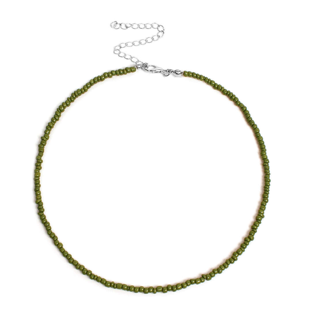 Colorful Beaded Choker Necklace Bowlift