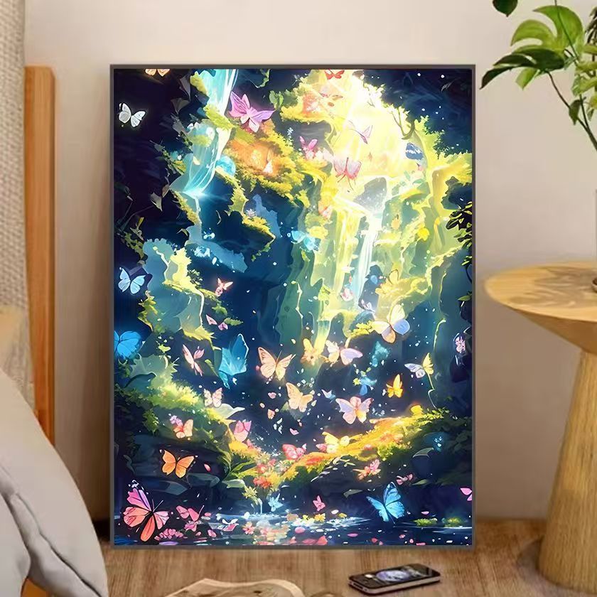 Fantasy Forest Butterfly Wall Art Bowlift