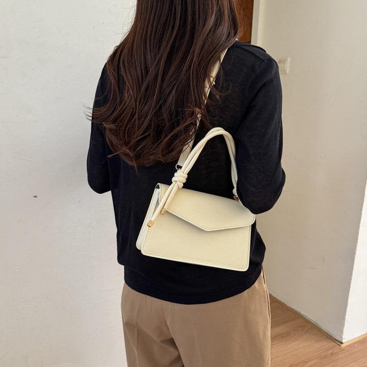 WoRibbed Texture Structured Handbag Bowlift
