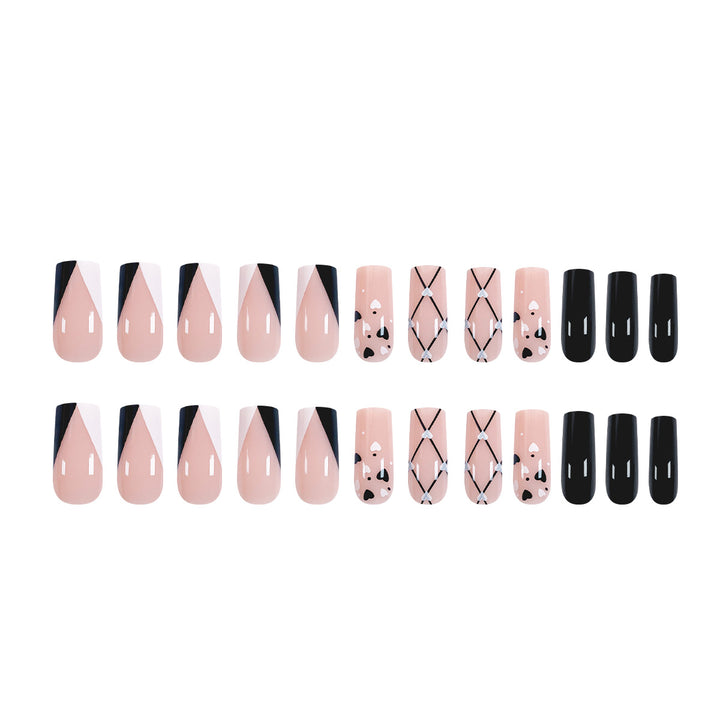 Artful nail art with heart patterns Bowlift