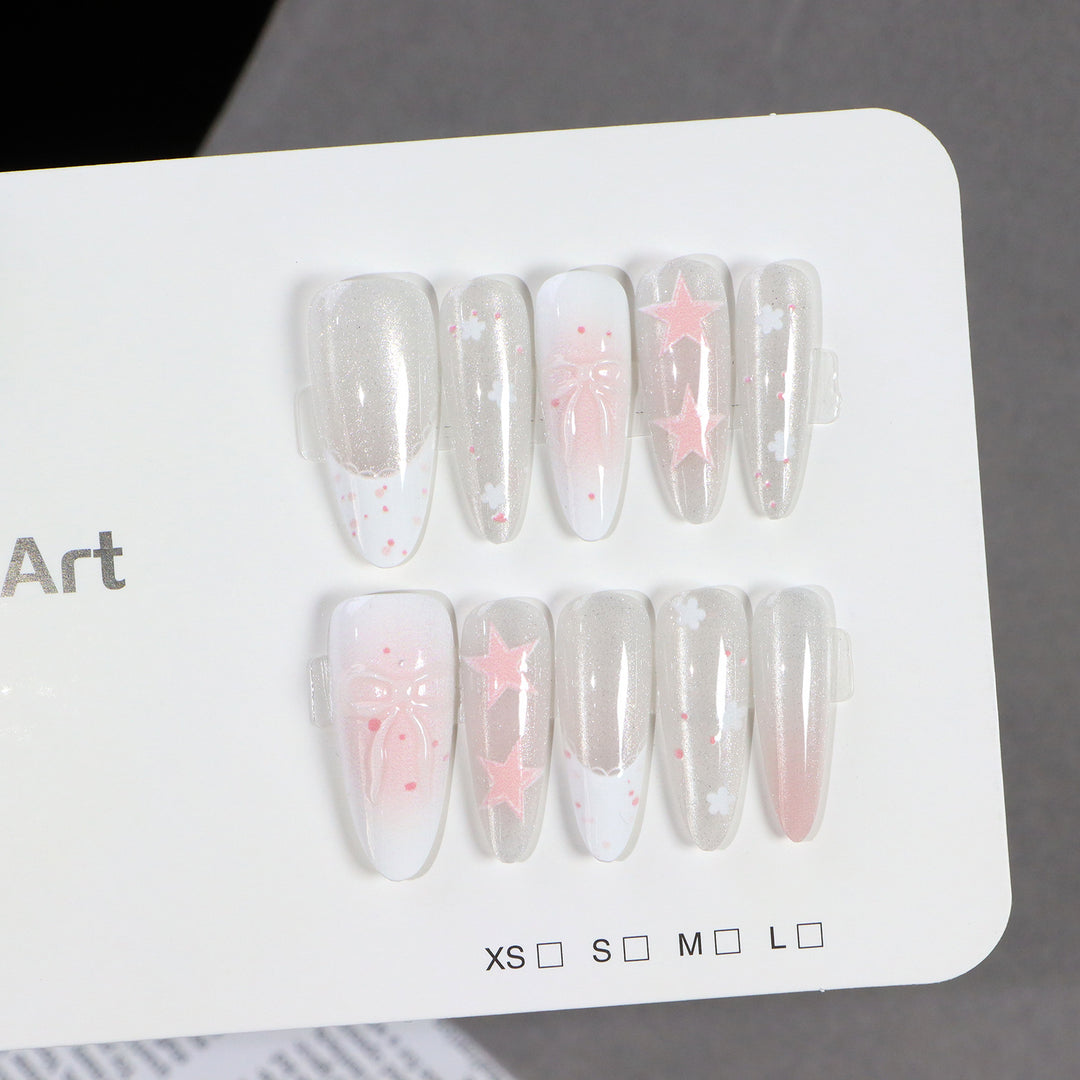 Premium Press-On Nail Art Set Bowlift