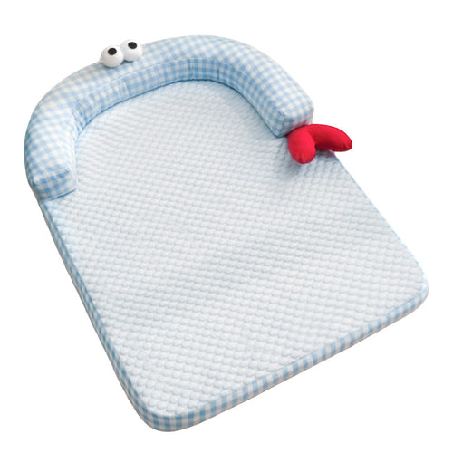 Unisex nan ergonomic baby sleeping mat with padded head edge and washable cover Bowlift