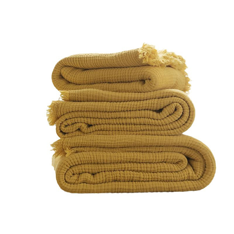 Women's cozy waffle textured blanket Bowlift