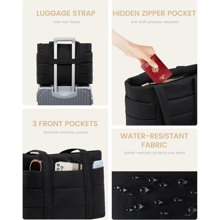 Padded everyday handbag with practical outer pockets Bowlift