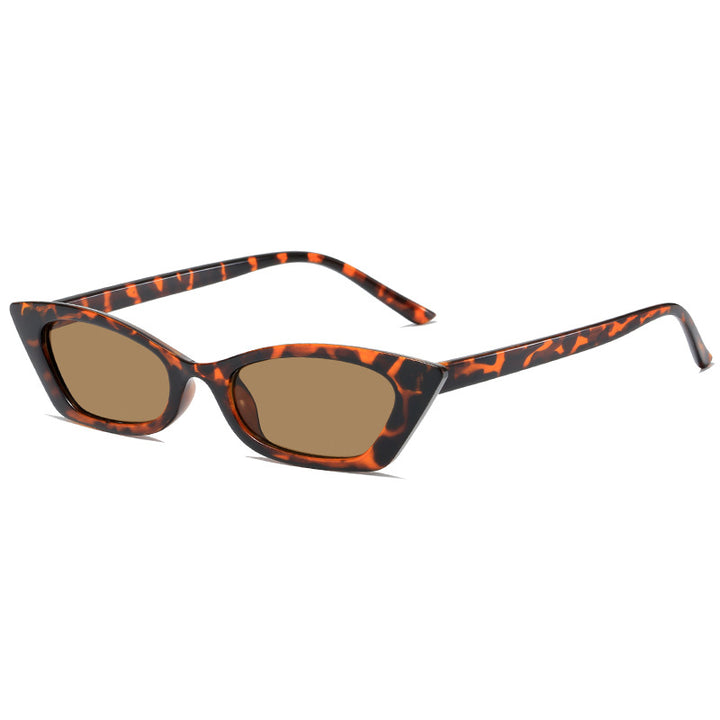 Women's fashionable cat-eye sunglasses with transparent frame Bowlift