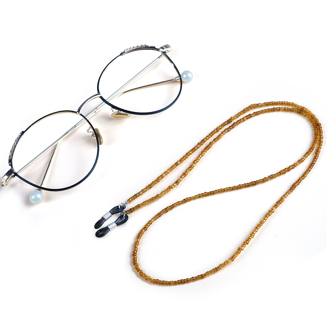 Crystal-Accented Eyewear Holder Chain Bowlift