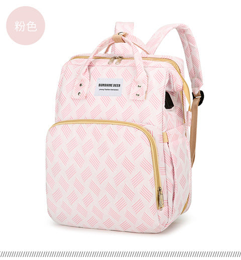Functional Quilt-Patterned Backpack Bowlift