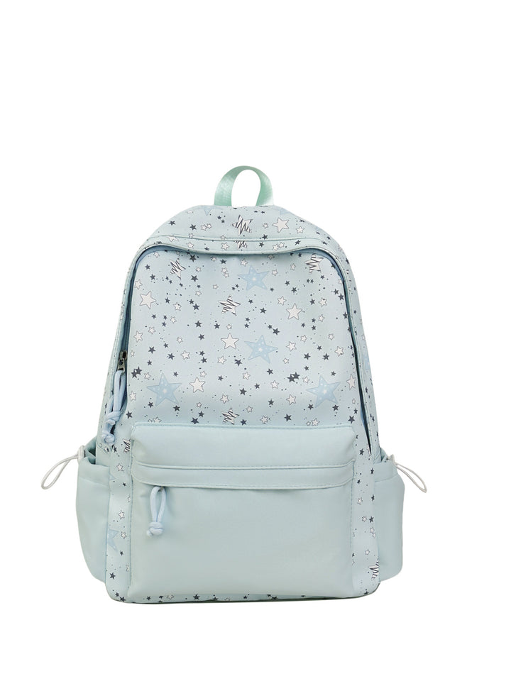 Star-Patterned Multi-Compartment Backpack