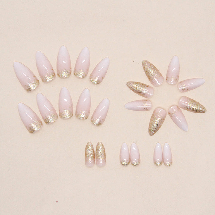 Elegant Glitter Gel Nail Tips Bowlift