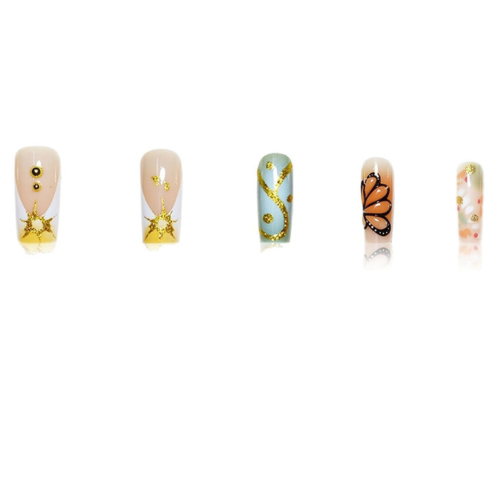Creative Butterfly Design Nail Art Bowlift