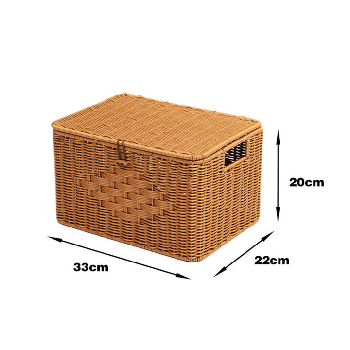 Rustic Woven Storage Chest Bowlift