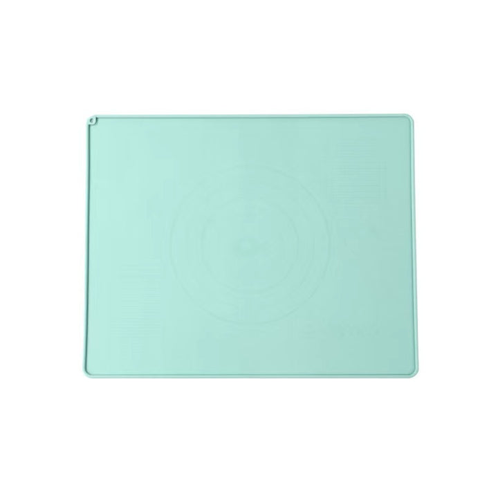 Silicone pastry and dough rolling mat with nonstick measurement grid and concentric circle guides Bowlift