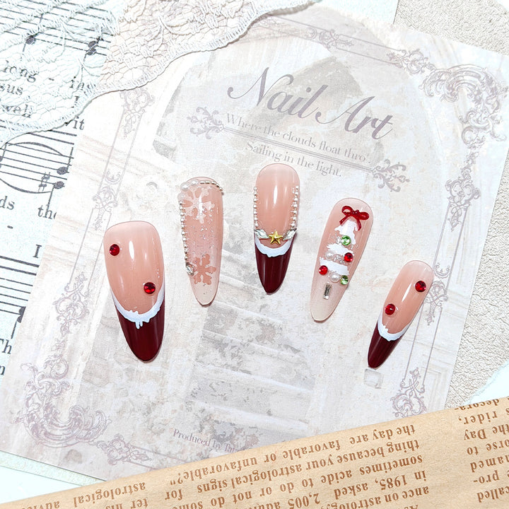 Christmas Art Nail Set Bowlift