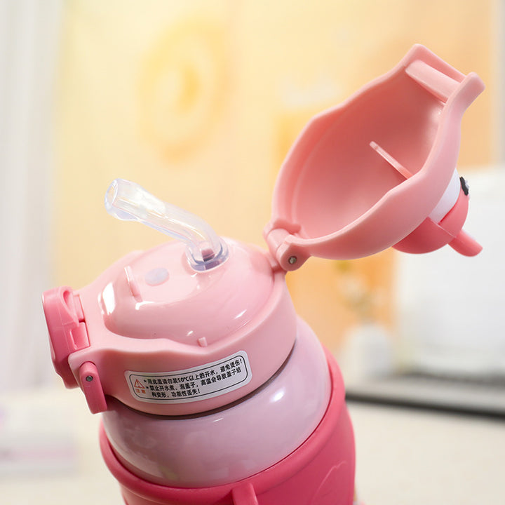 Women's High-Quality Insulated Drinking Bottle with Cute Frog Design Bowlift
