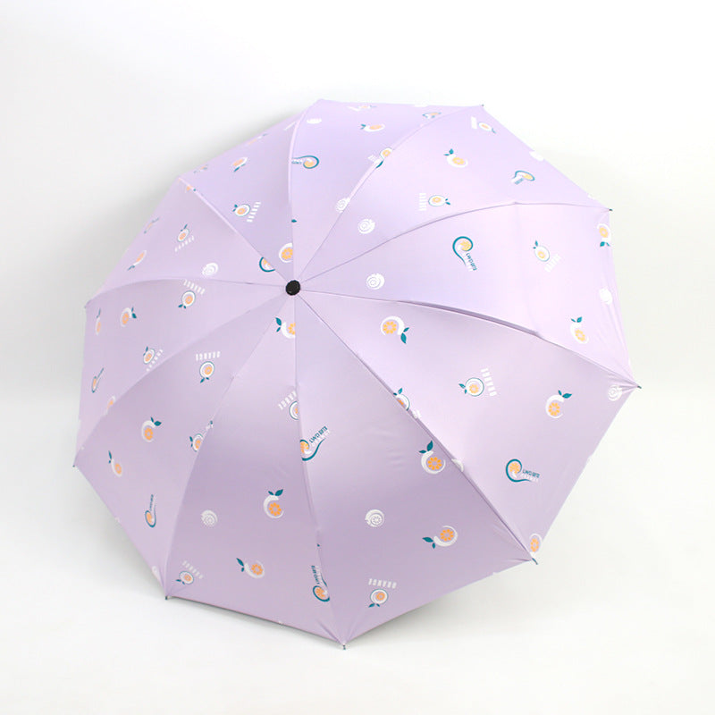 Ladies folding umbrella with cheerful motifs Bowlift