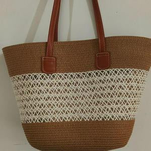 Trendy Woven Beach Bag Bowlift