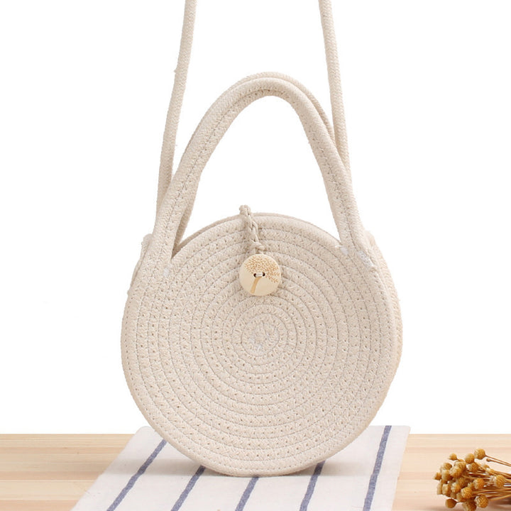 Round Macrame Shoulder Bag Bowlift