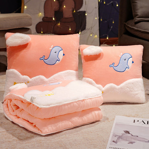 Plush Cushion Set with Cactus Design Bowlift