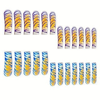 Artistic Animal Print Acrylic Nail Extensions Bowlift