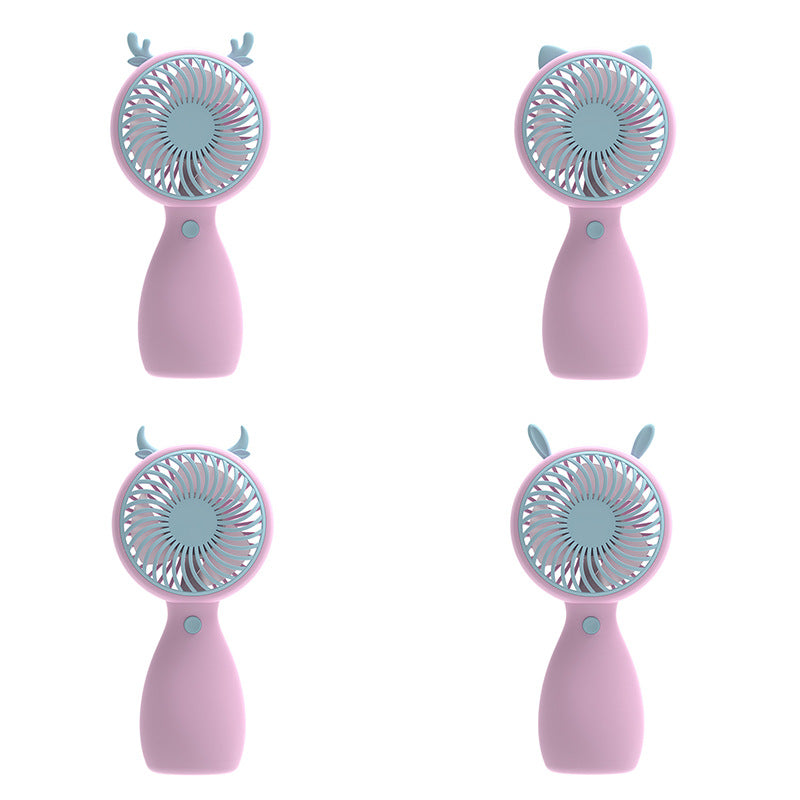 Unisex Portable Hand Fan in Playful Animal Design Bowlift