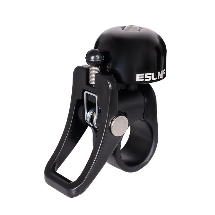 quick-release bicycle bell with ergonomic flip-lever clamp mount Bowlift