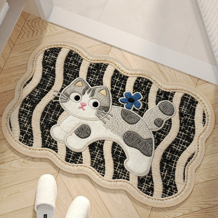 Cartoon Dog-Shaped Bath Mat