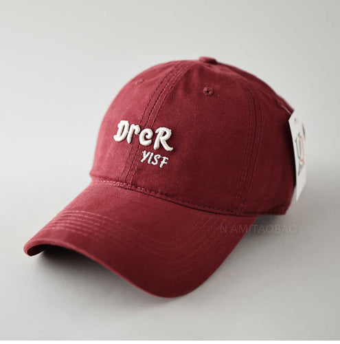 Unisex Adjustable Vintage Embroidered Cap Bowlift