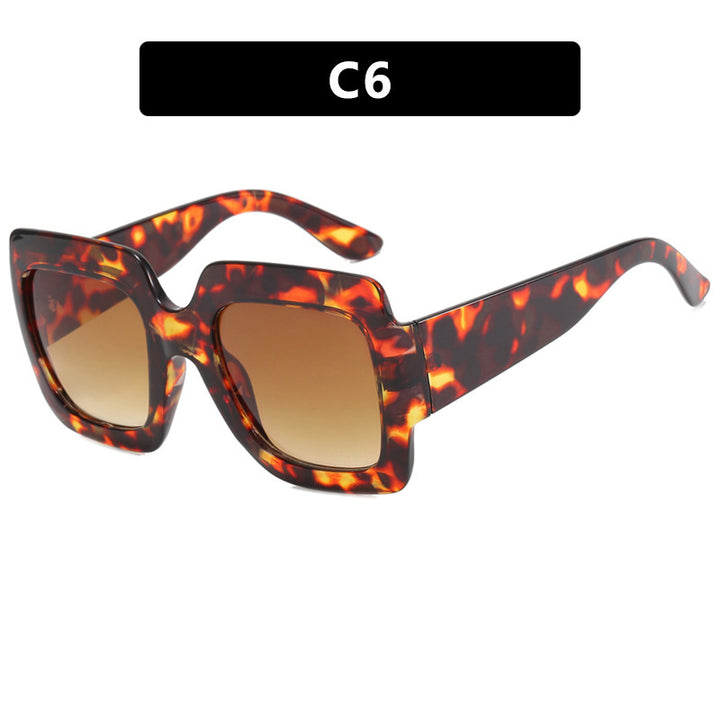 Women's oversized sunglasses with square frames and UV protection Bowlift