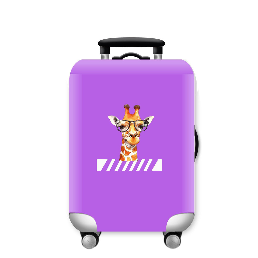 Unisex hard-shell suitcase with funny giraffe design Bowlift