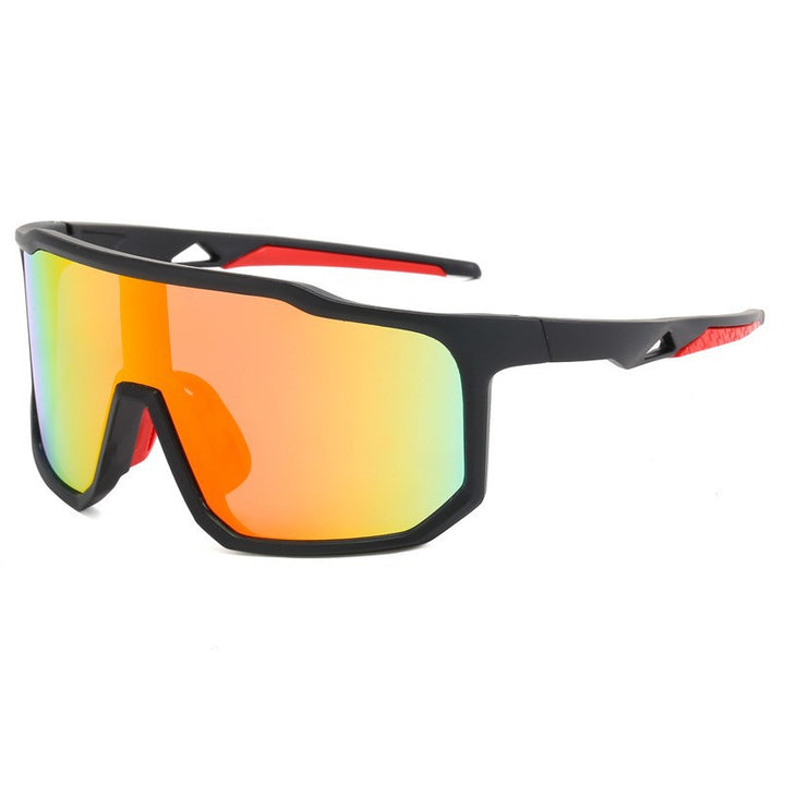 Ladies sporty racing sunglasses with wide field of view and modern mirrored lenses Bowlift