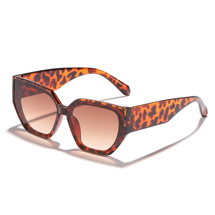 Women's fashionable oversized sunglasses with trendy hexagon design Bowlift