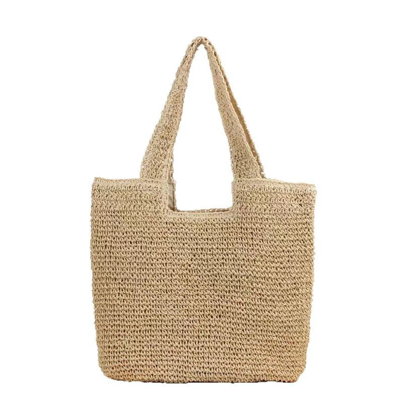 Hand-knotted straw tote bag Bowlift