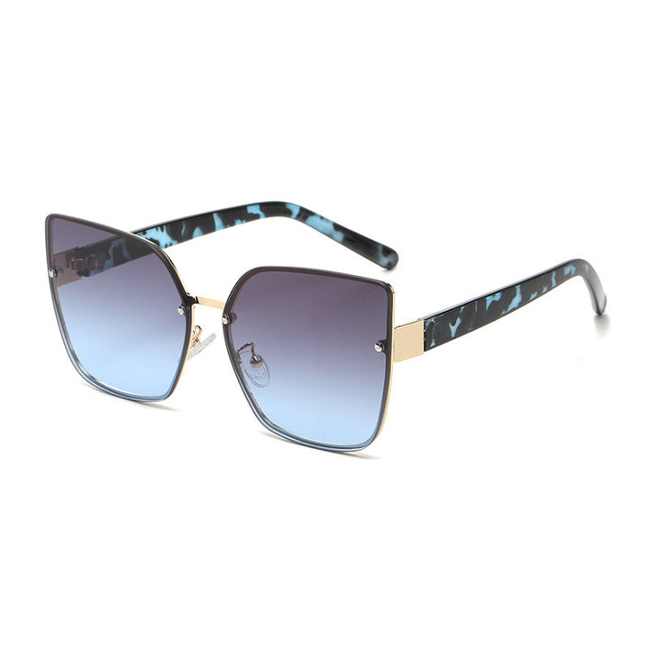 Ladies Oversized Sunglasses with Gradient Protection Bowlift